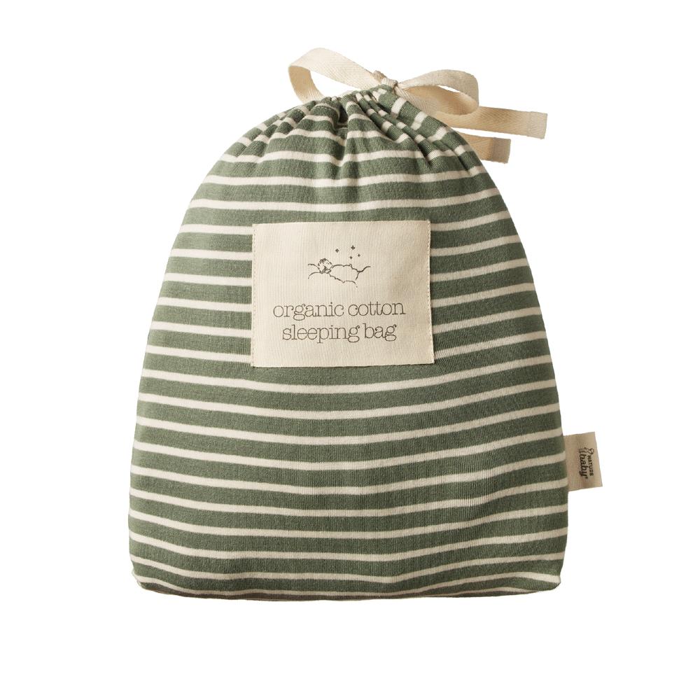 Cotton Sleeping Bag (Single Zip Head) - Nettle Twin Stripe
