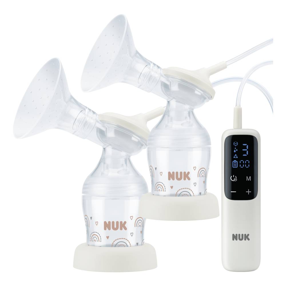 NUK Soft & Easy Electric Double Breast Pump on a white background. 