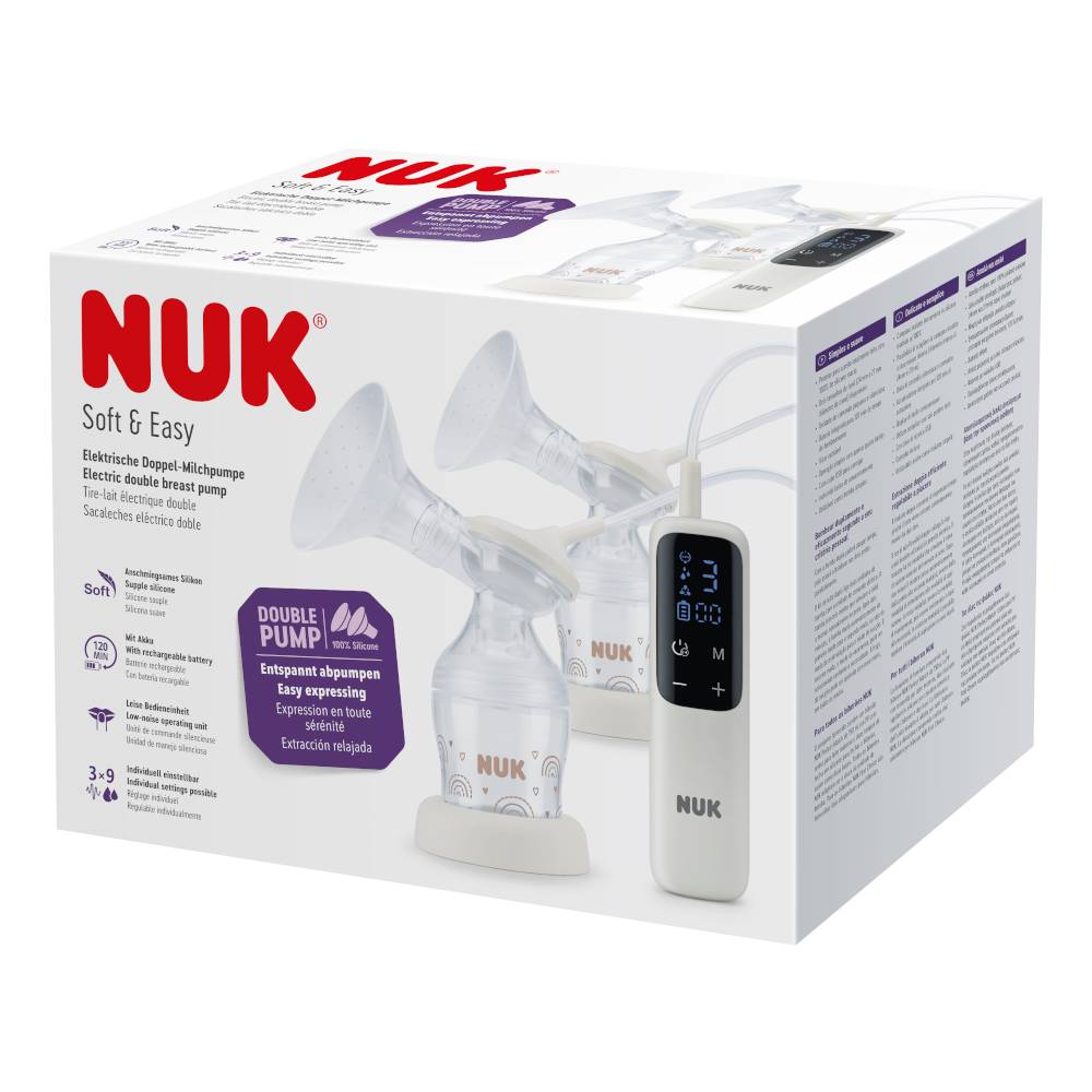 Packaging shot of NUK Soft & Easy Electric Double Breast Pump.