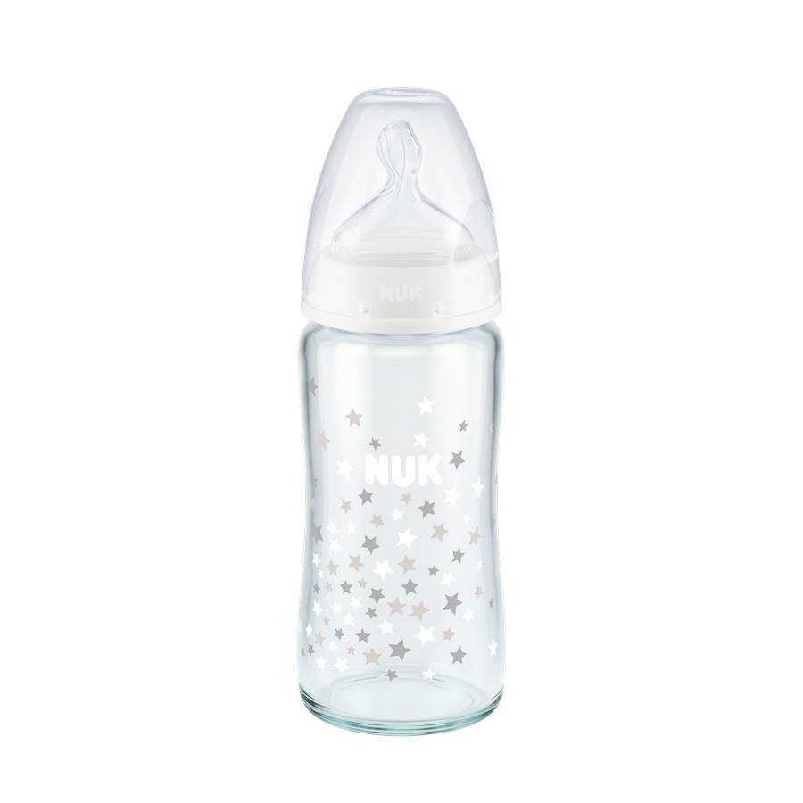 First Choice Glass Bottle Wide Neck - White