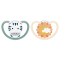 Space Soother Dummy 2pk - Zebra