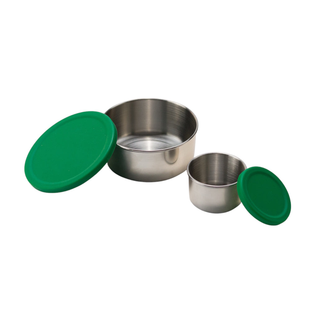 Stainless Steel Lunchbox Dipper Lids - Forest