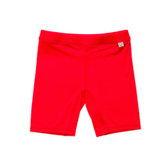 AquaLuxe Swim Shorts - Neon Red