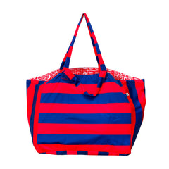 Beach Bag - Red Royal Stripe