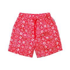 Boardshorts - Red Retro Surf