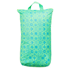 Large Swim Wet Bag - Green Retro Surf