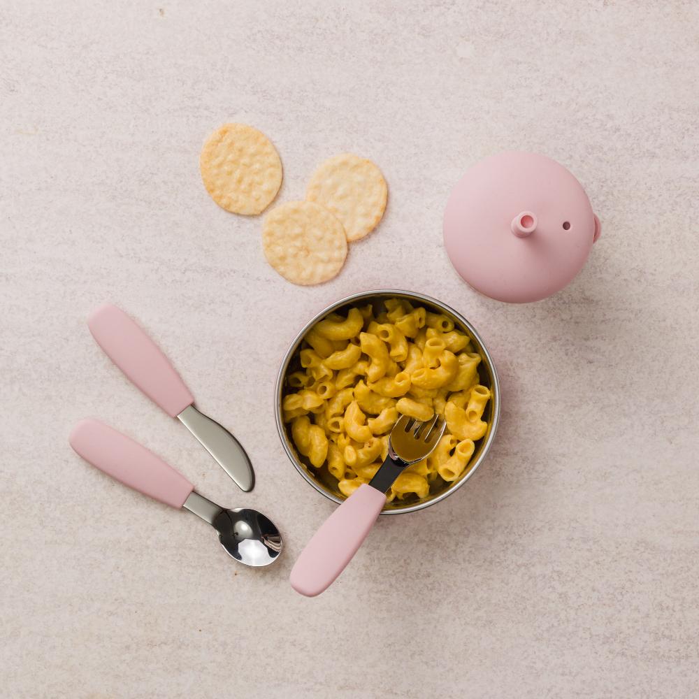 Toddler Cutlery 3pk - Dusty Pink