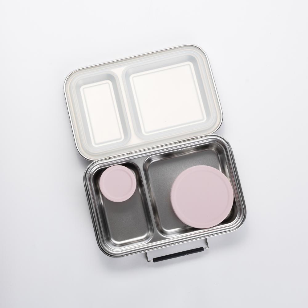 Stainless Steel Lunchbox Dipper Set - Dusty Pink