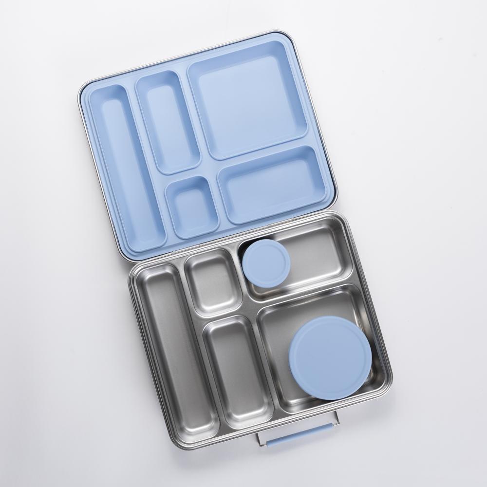 Stainless Steel Lunchbox Dipper Set - Dusty Blue