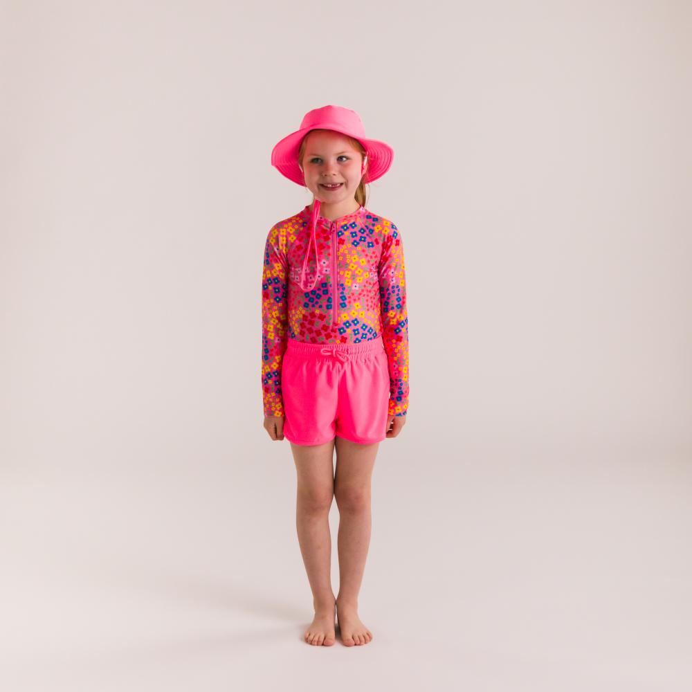 Neon Short Boardies - Neon Pink