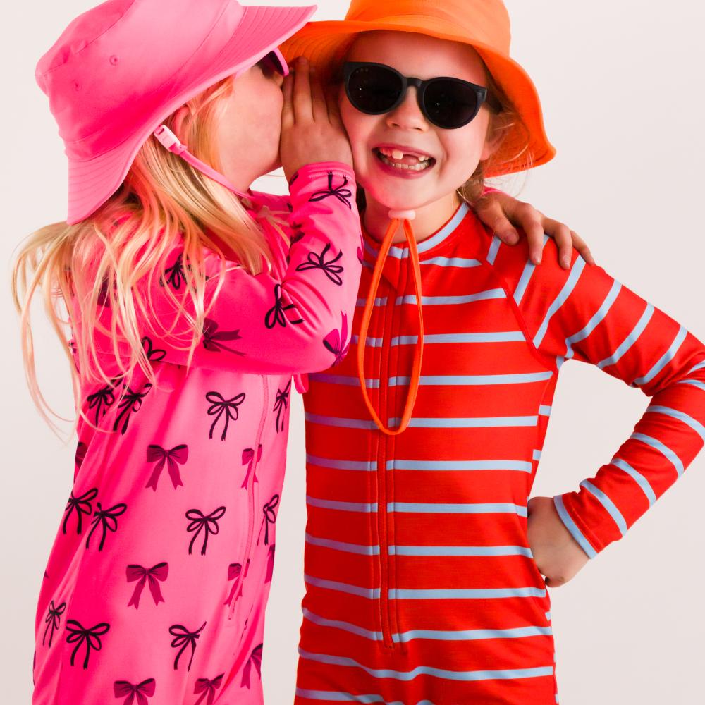 Swim Bucket Hat - Neon Orange