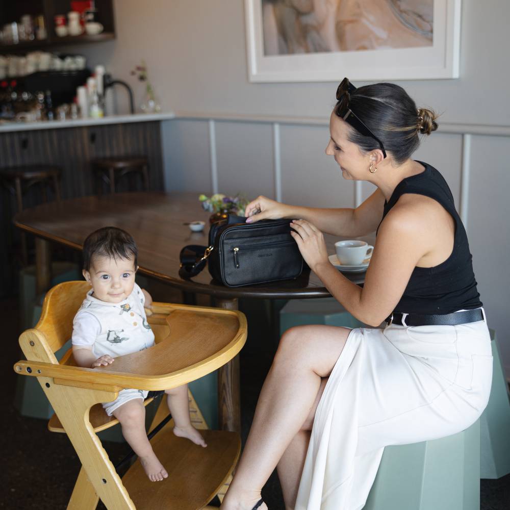 Harper Cross Body Bag - Black Pebble