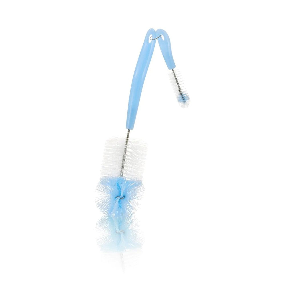 2-in-1 Nylon Rotary Bottle & Teat Brush - Blue