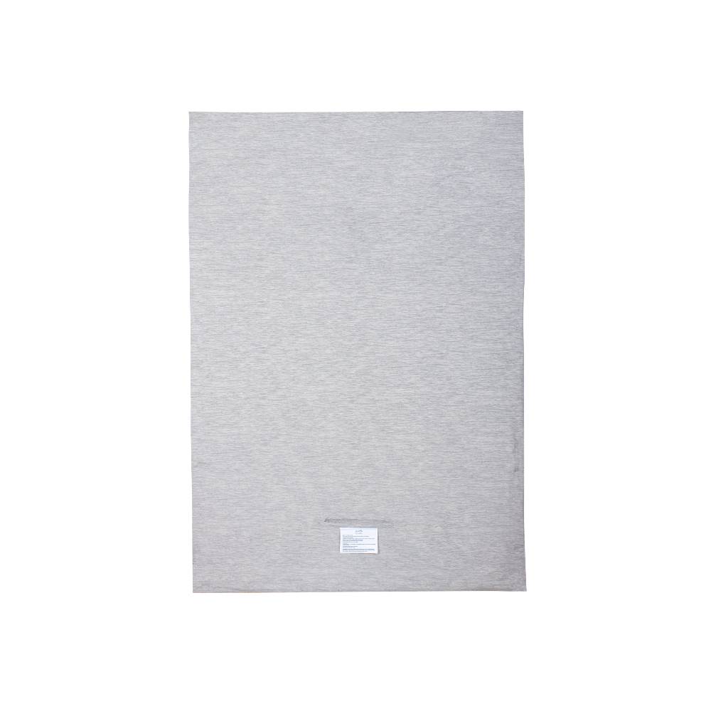 Gray textured portable blackout blind on a white background