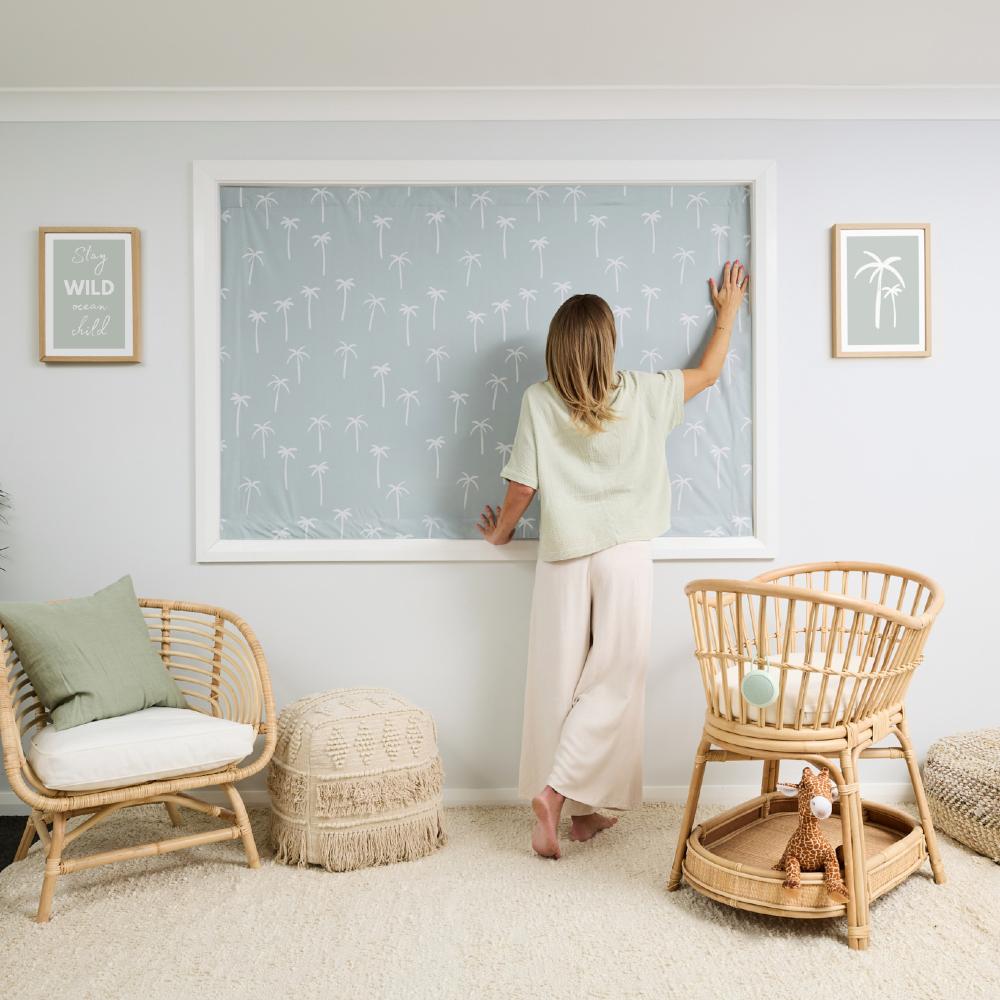 Blackout Blind - Suction Cup - Boho Palms