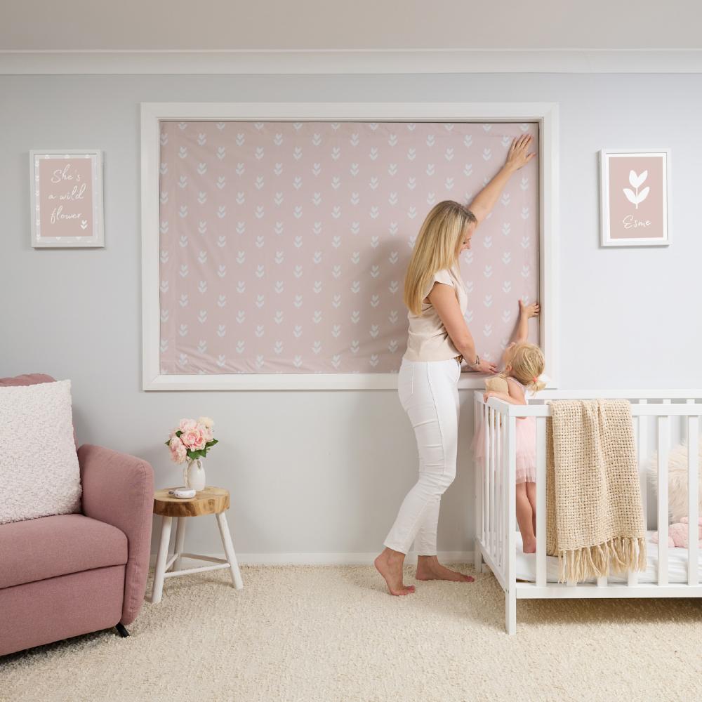 Blackout Blind - Suction Cup - Petal Pink