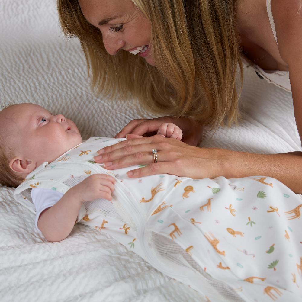 0.5 tog - Swaddle to Sleep Bag - Savannah Slumber