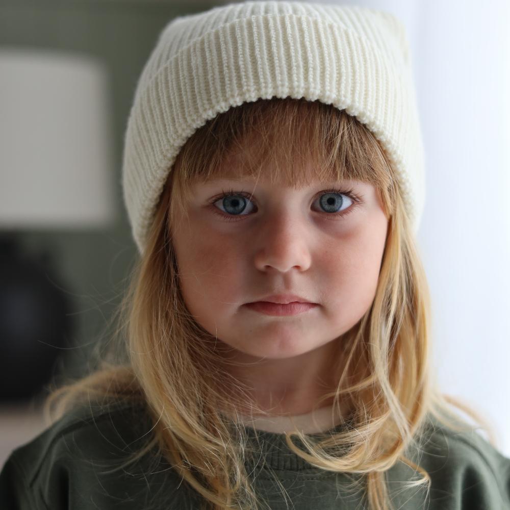 Merino Knit - Beanie - Natural