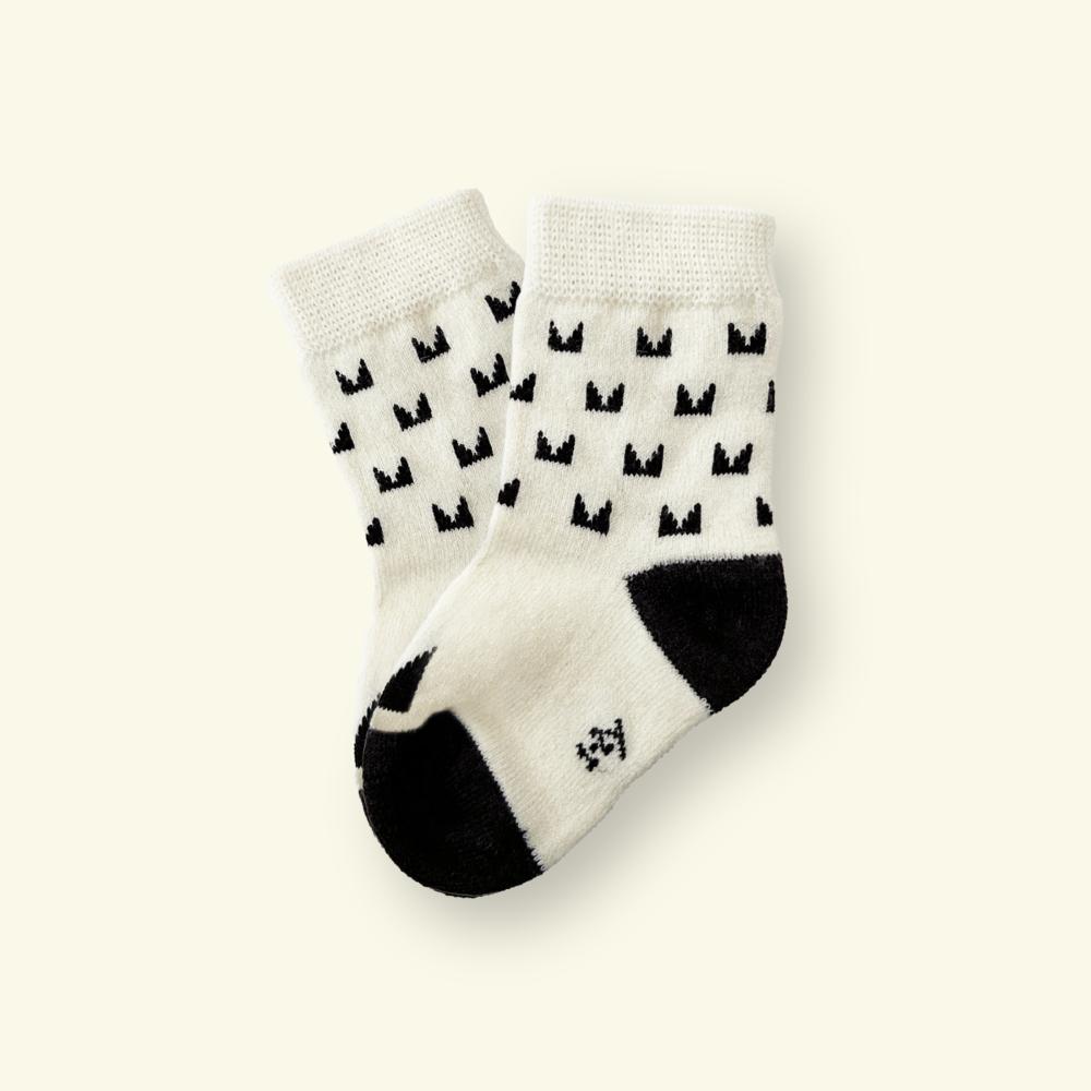 Merino Wool Baby Socks - Pixel