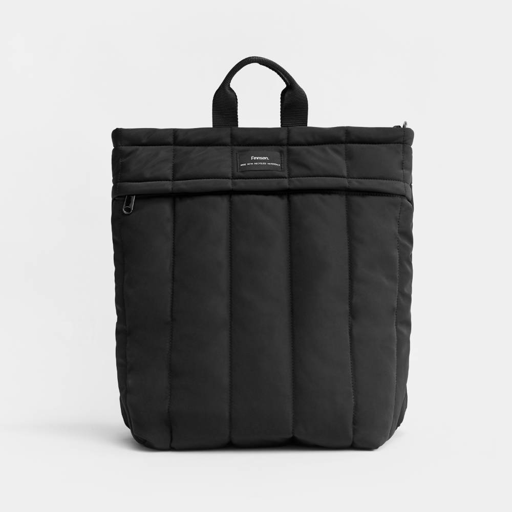 Black Nappy Bag on a white background