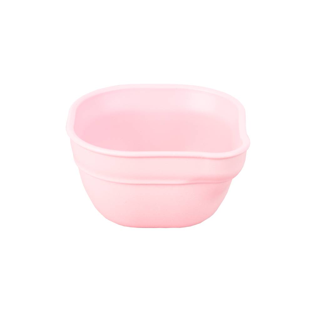 A Re-Play Dip 'n' Pour Bowl - Ice Pink on a white background