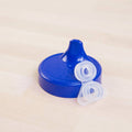 A Navy Blue Re-Play No-Spill Cup Lid Only - Navy Blue on a white background