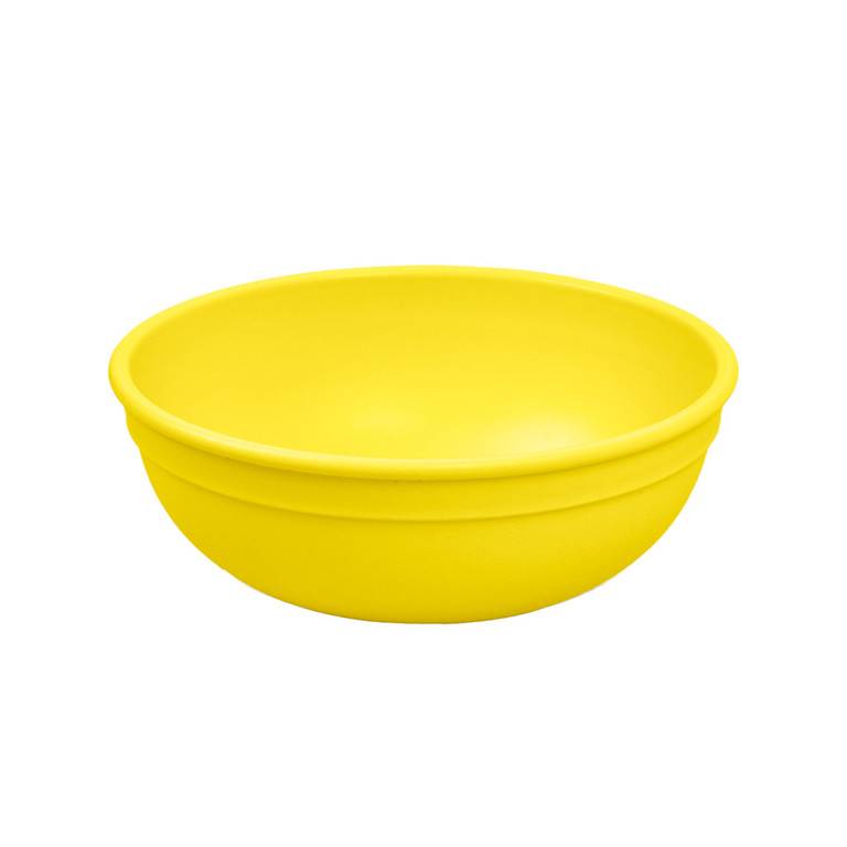 A Small Re-Play Bowl - Yellow - on a white background