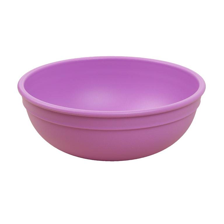 A Large Re-Play Bowl - Purple (Lilac) - on a white background