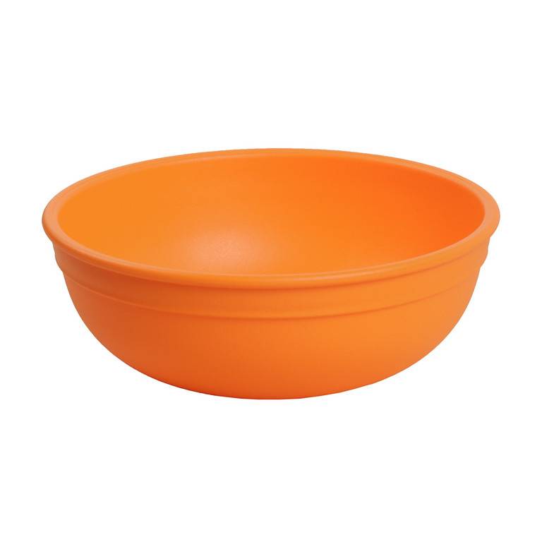 A Small Re-Play Bowl - Orange - on a white background