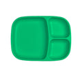 A Re-Play Divided Tray - Kelly Green on a white background