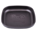 A Small Re-Play Flat Plate - Black on a white background