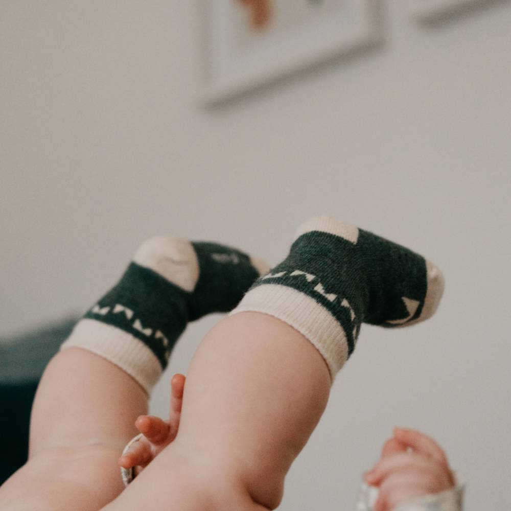 Merino Wool Baby Socks - Rook