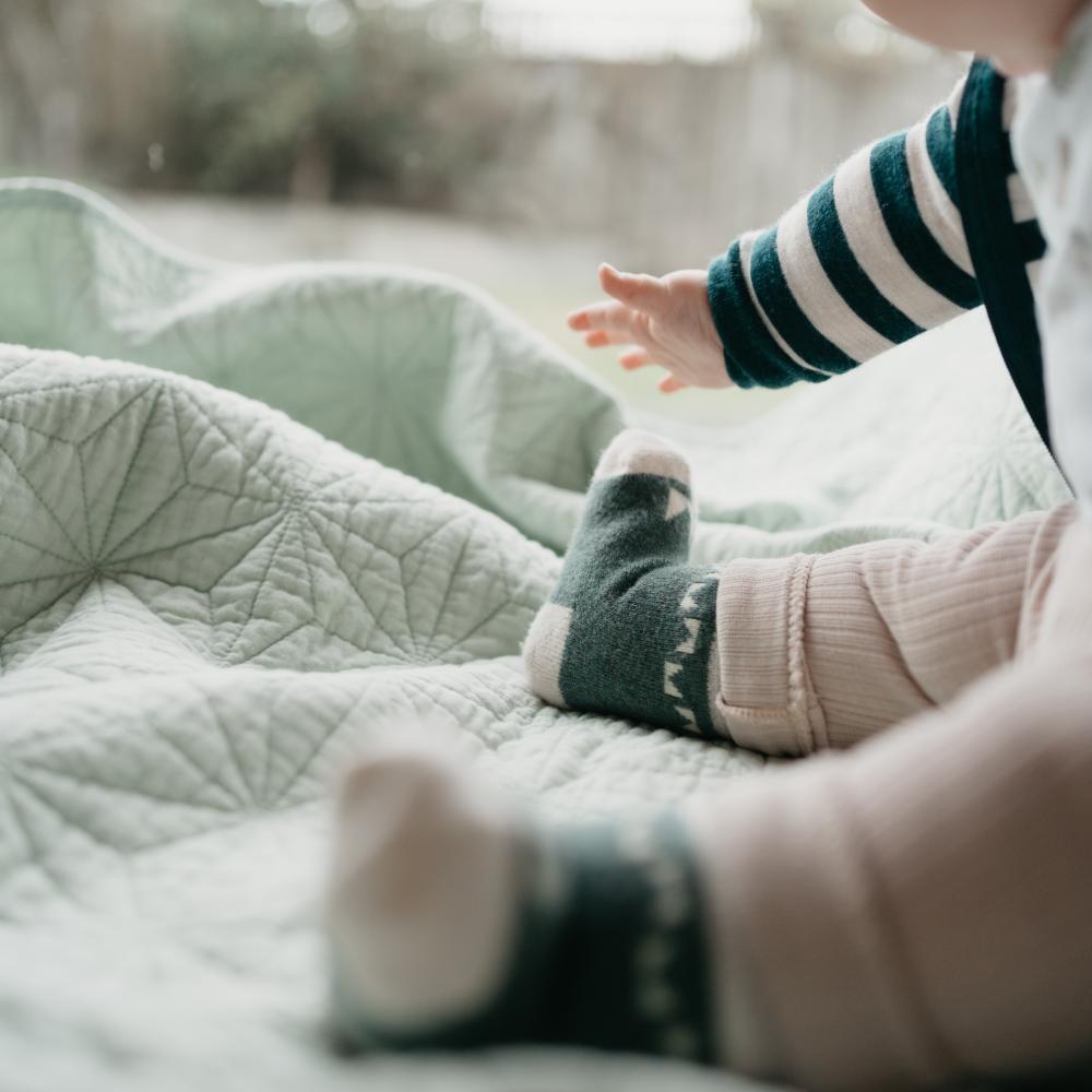 Merino Wool Baby Socks - Rook