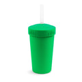 A Kelly Green Re-Play Straw Cup with Silicone Straw - Kelly Green on a white background