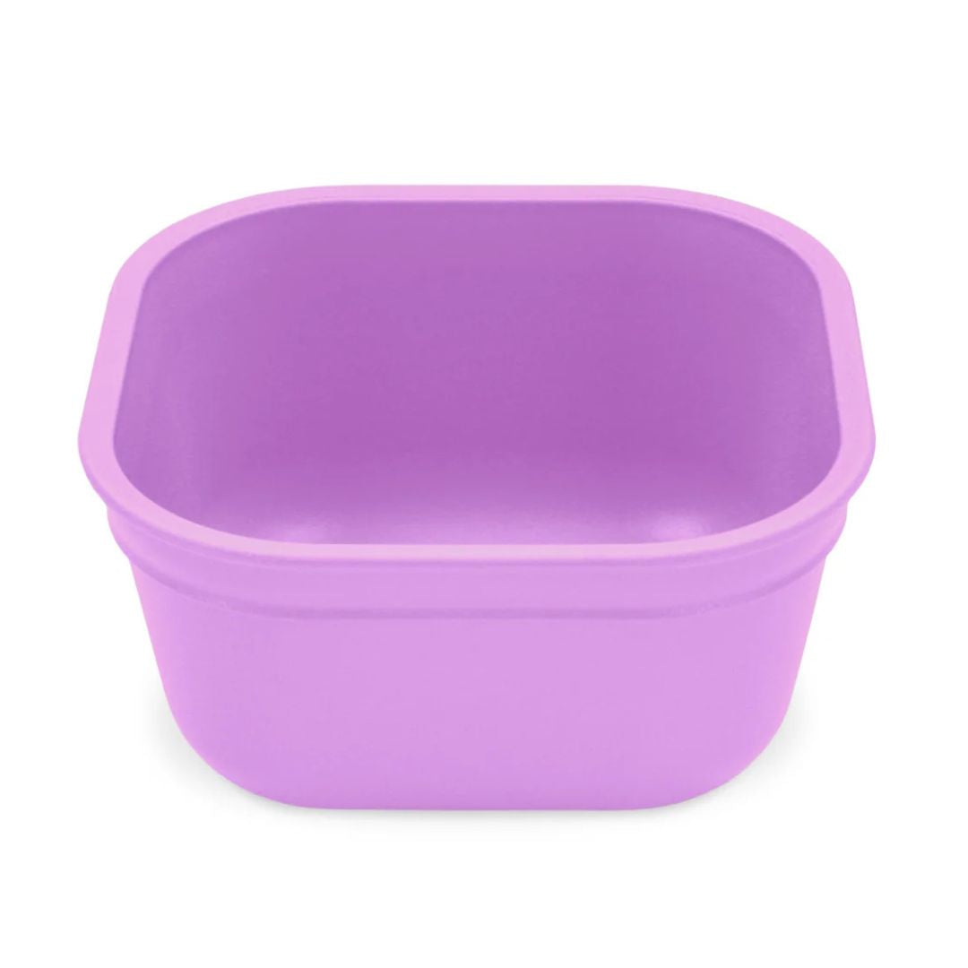 A Purple (Lilac) Re-Play Square Bowl - Purple (Lilac) on a white background
