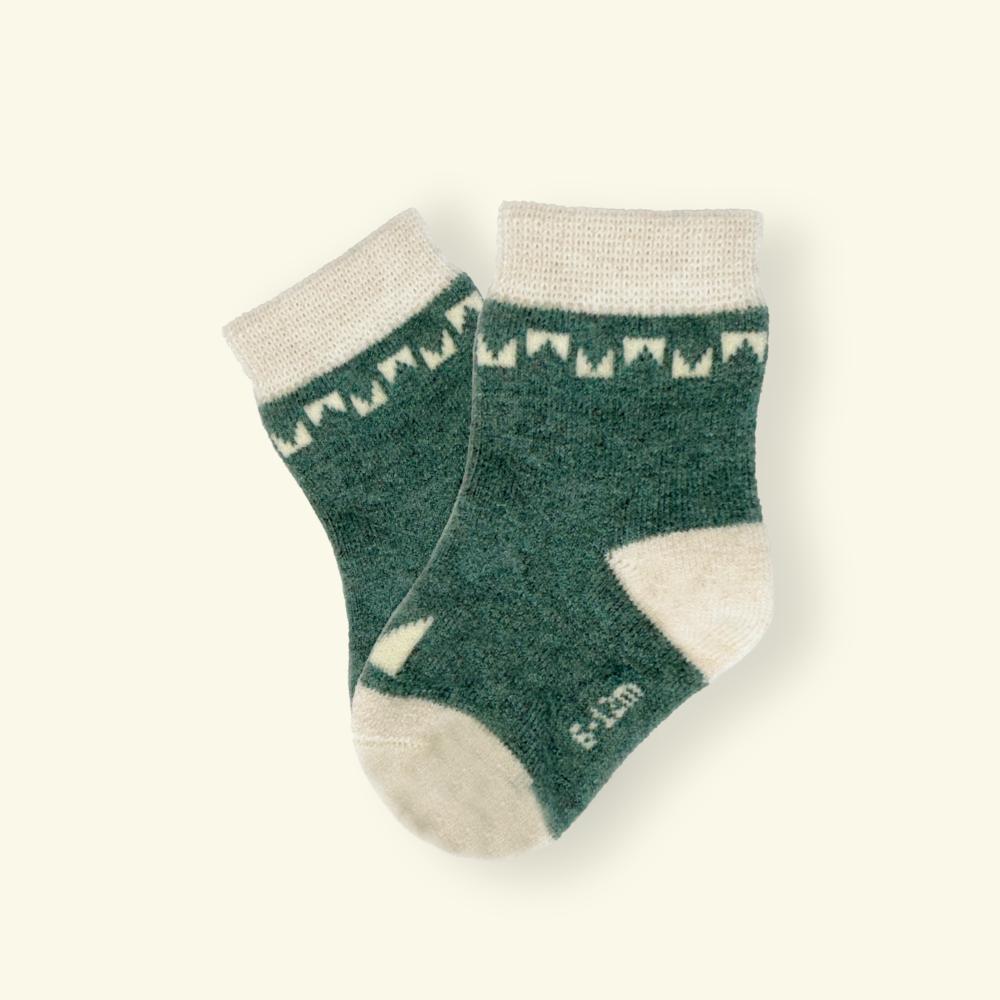 Merino Wool Baby Socks - Rook