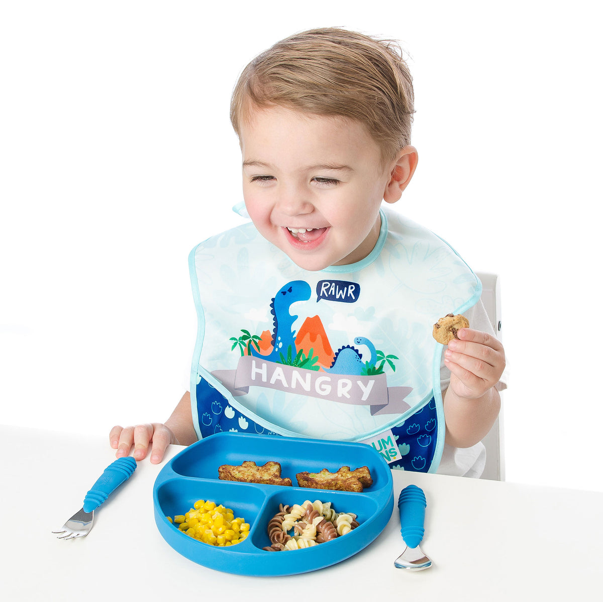 Silicone Grip Dish - Dark Blue