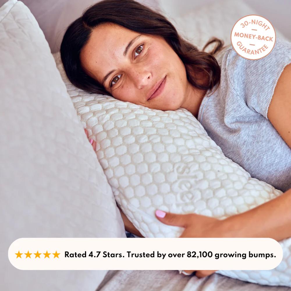 Pregnancy Pillow - Linen (Soft Grey)