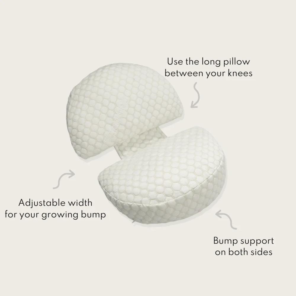 Pregnancy Pillow - Linen (Soft Grey)