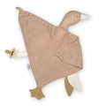 Brown Saga Copenhagen goose comforter against white background.