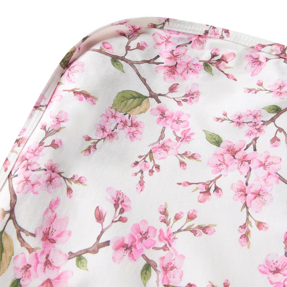 Jersey Wrap & Topknot - Cherry Blossom