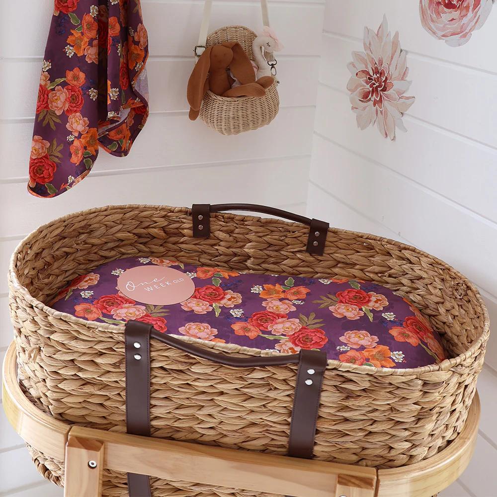 Bassinet Sheet / Change Pad Cover - Sienna