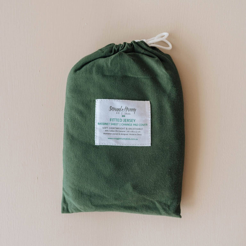 Bassinet Sheet / Change Pad Cover - Olive