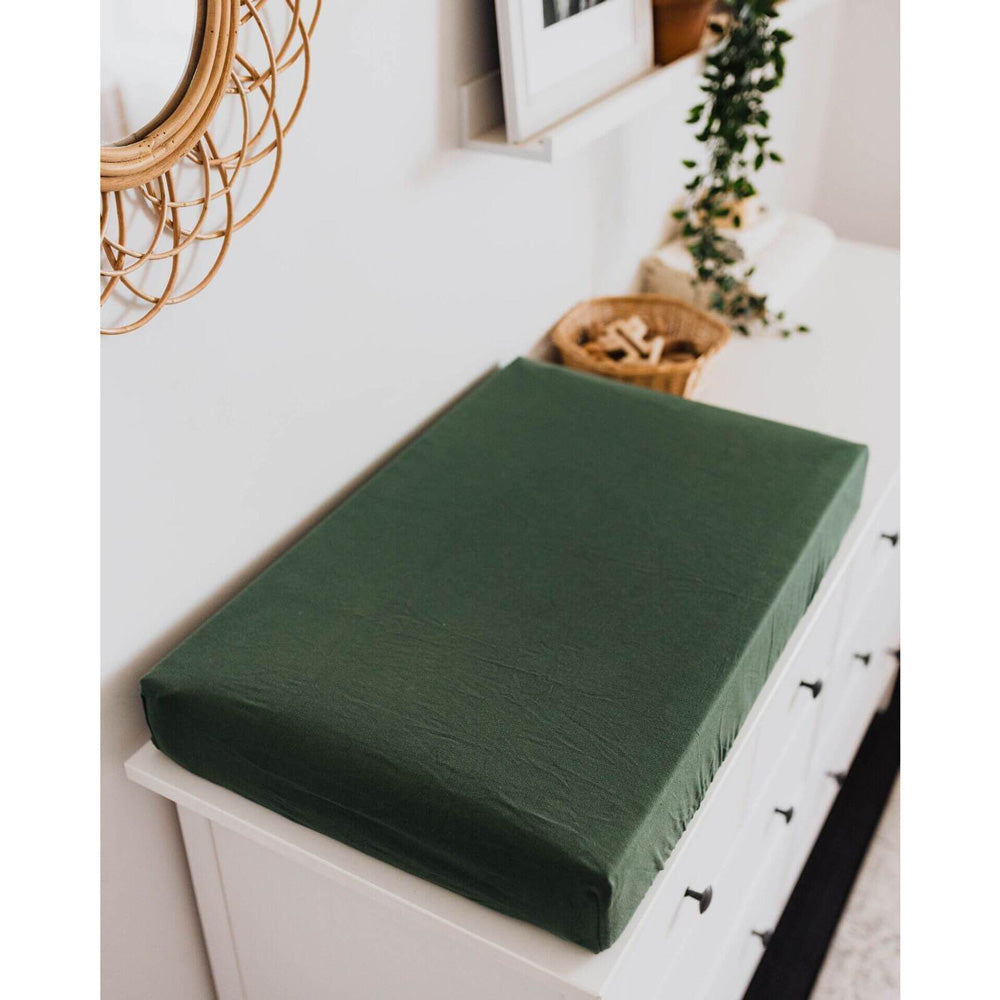 Bassinet Sheet / Change Pad Cover - Olive