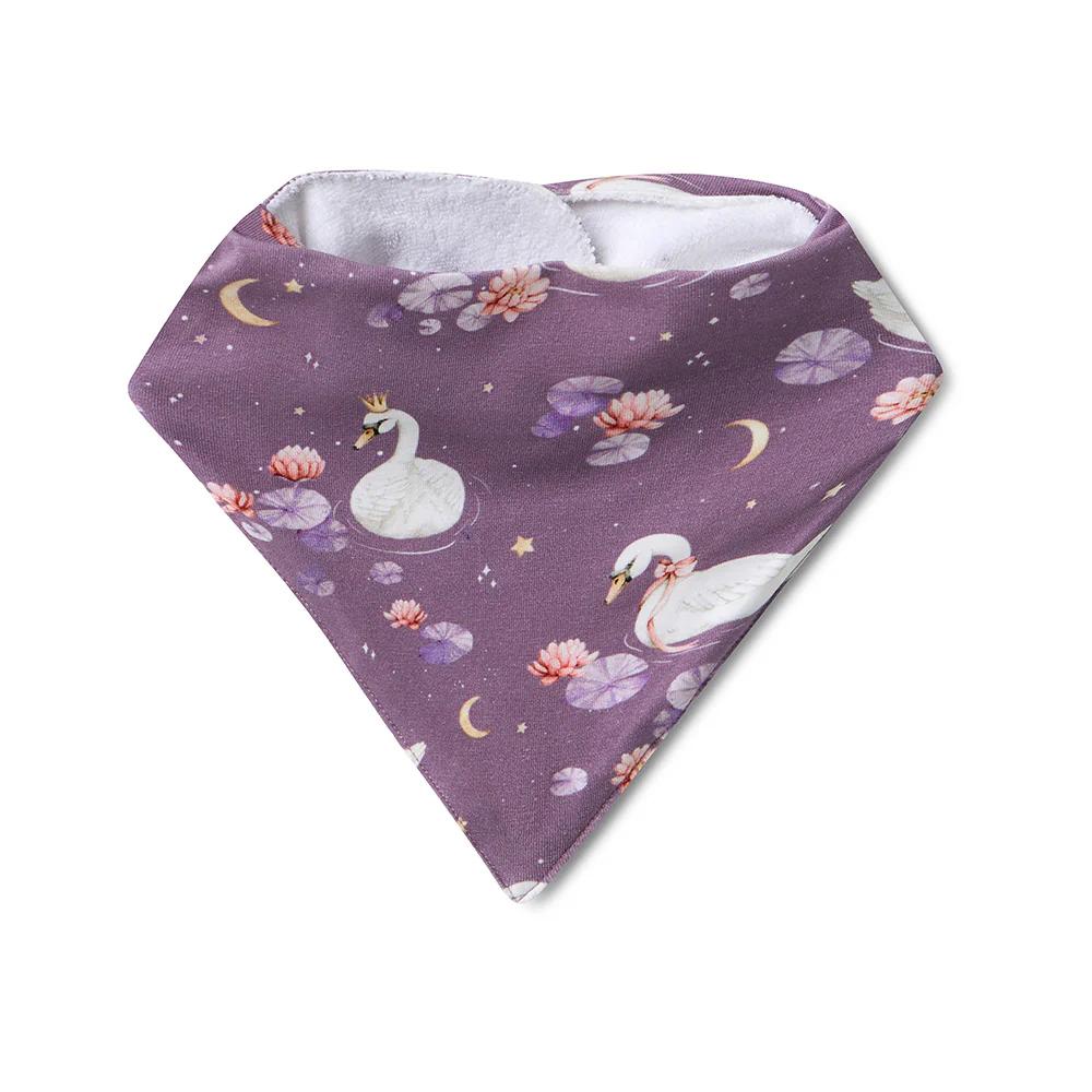 Kids Dribble Bib - Midnight Swan