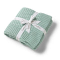 Diamond Knit Baby Blanket - Sage