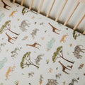 Fitted Cot Sheet - Safari
