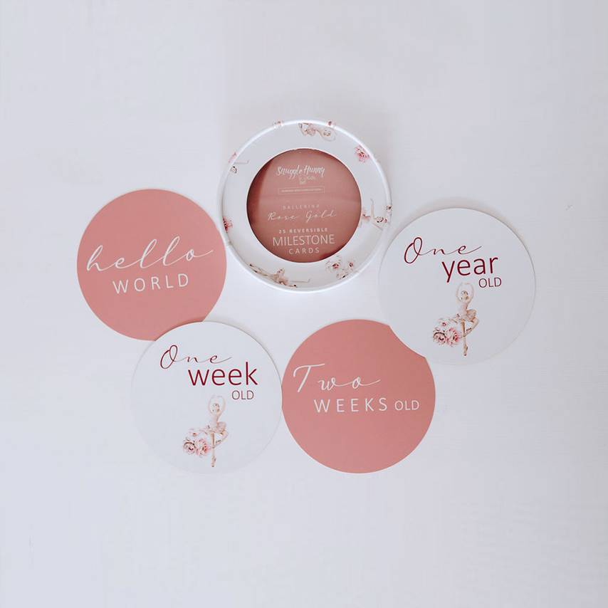 Reversible Milestone Cards - Ballerina & Rosa