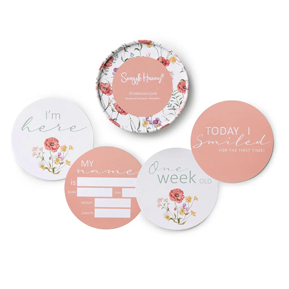 Reversible Milestone Cards - Meadow & Pink Sand