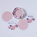 Reversible Milestone Cards - Blushing Beauty & Musk Pink